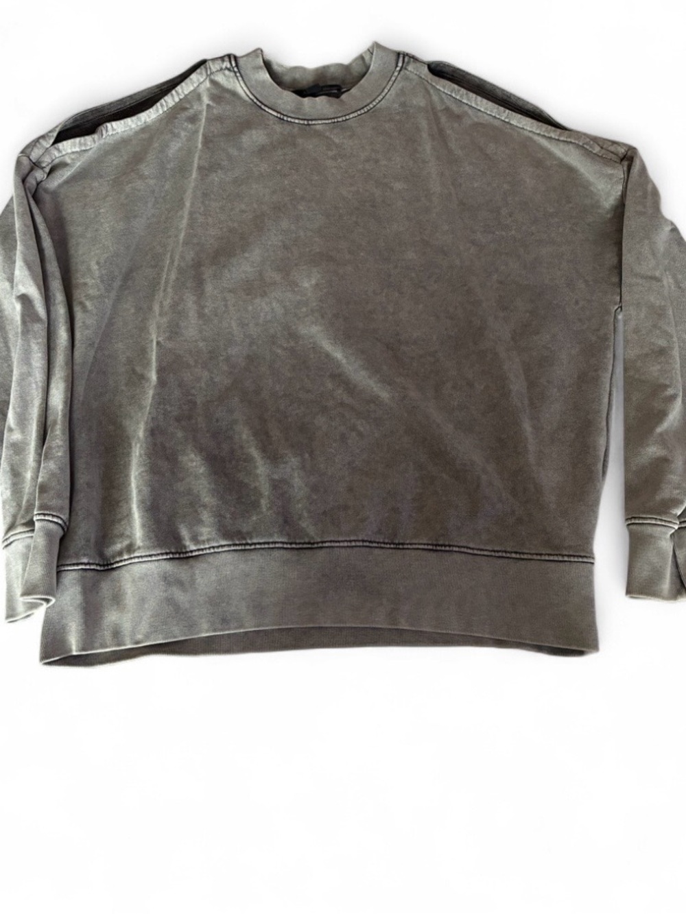 All Saints Women's Olive Crewneck Sweatshirt